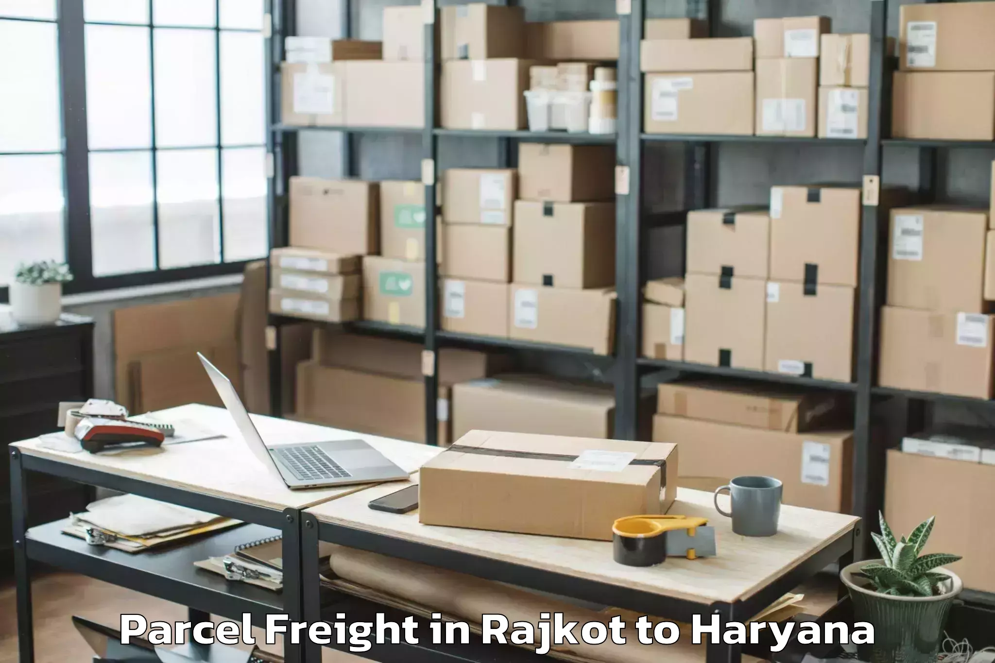 Reliable Rajkot to Farukh Nagar Parcel Freight